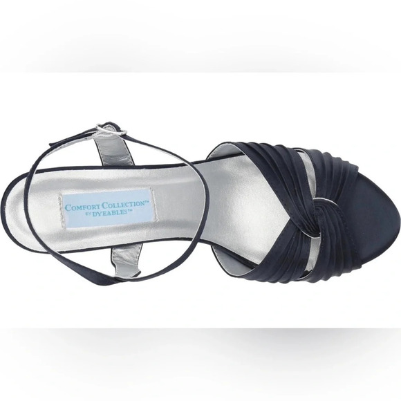 Dyeables Women’s Matilda Heel Navy Sandal Size 10 - Picture 6 of 8